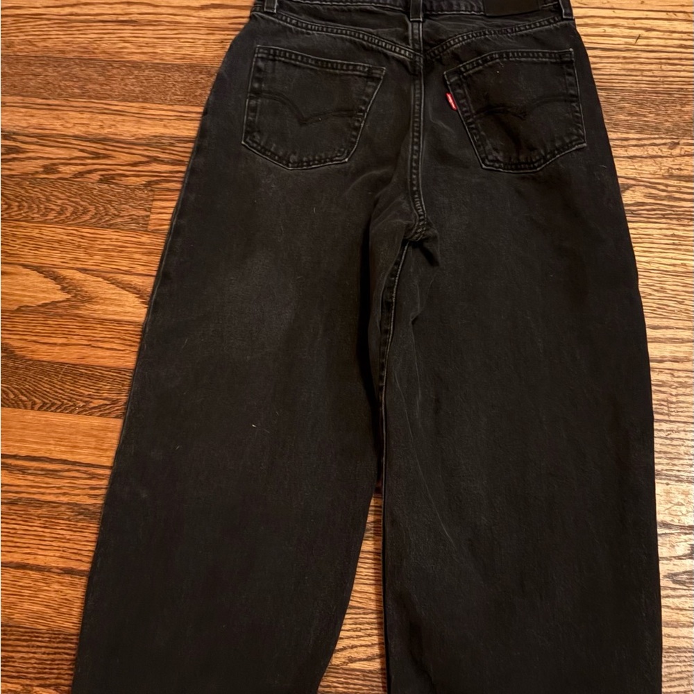 Levi's Women's Black Flare Jeans-balloon leg, high waist size 27